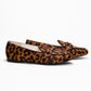 Vinci Shoes Carina Animal Print Loafers