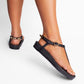Vinci Shoes Napoli Black Sandals