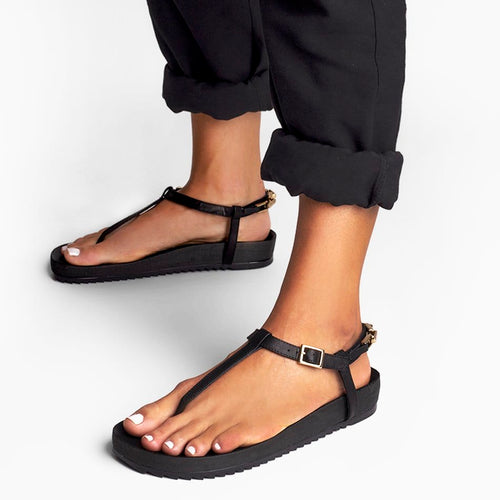 Napoli Black Sandals