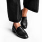 Vinci Shoes Dani Black Loafers