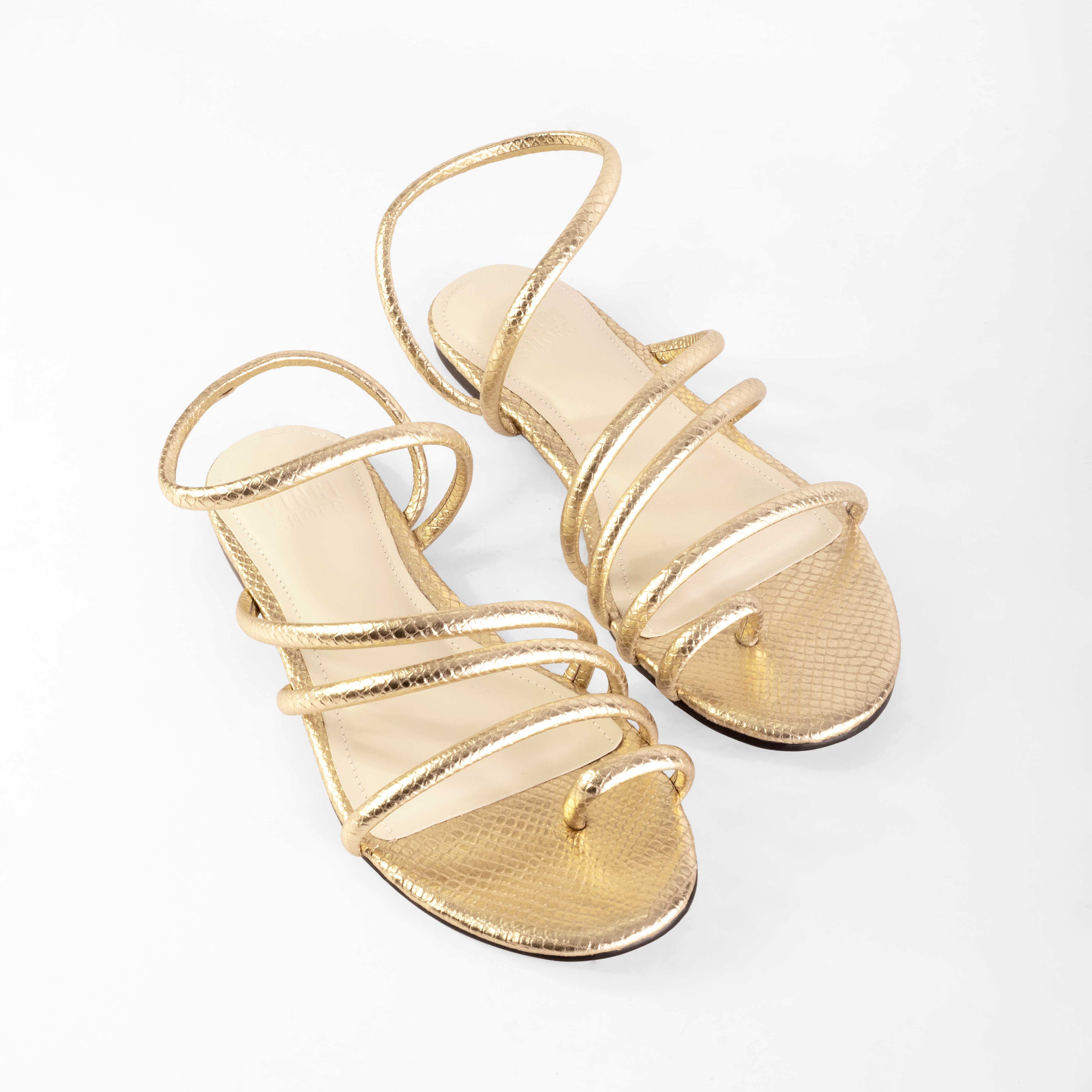 Aldo gladiator gold sandals Flats Zip women's size 8.5 | eBay