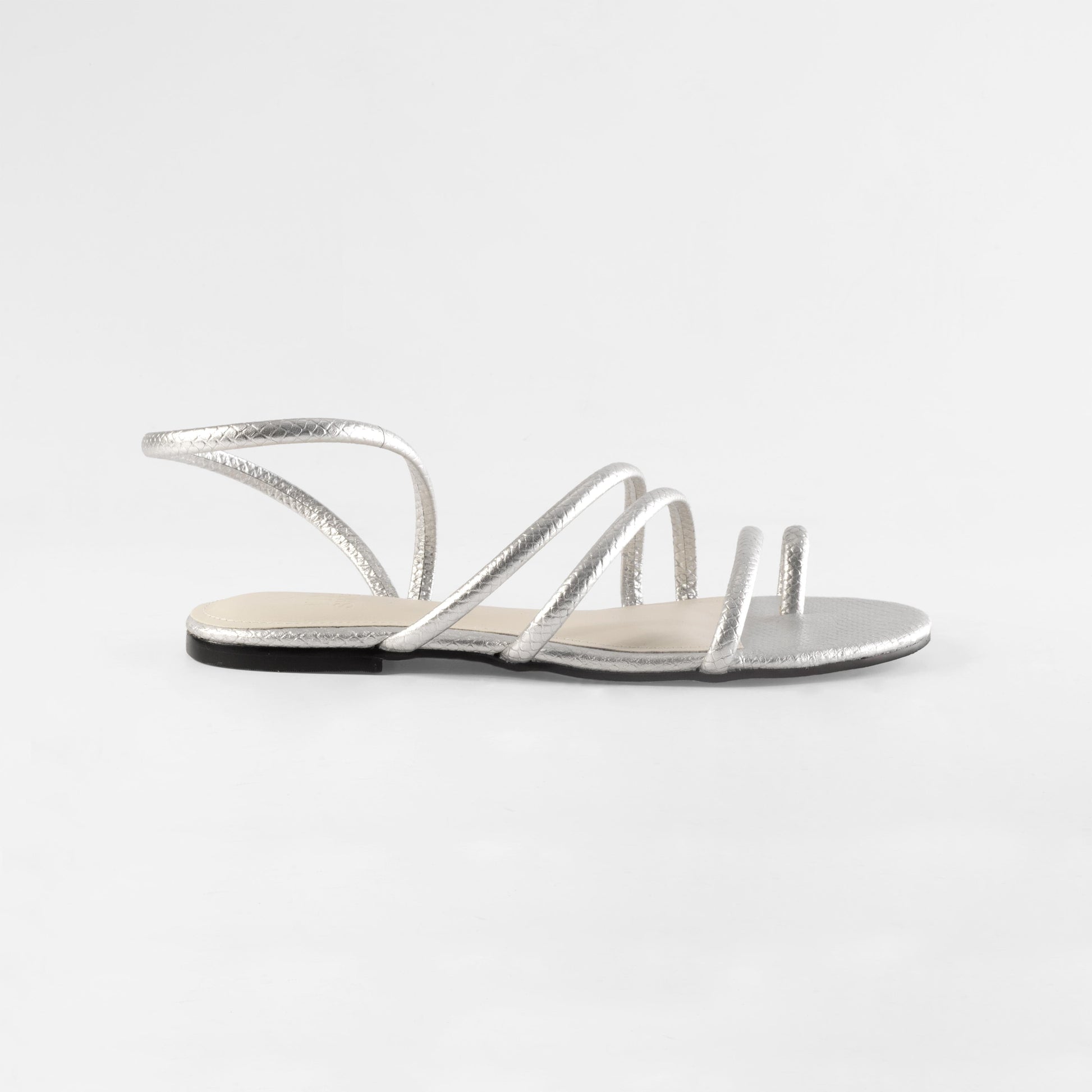 Vinci Shoes Alana Silver Sandals
