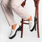 Vinci Shoes Angelica White Loafers