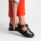 Vinci Shoes Ayla Black Flatforms
