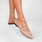 Vinci Shoes Cecilia Beige Ballerinas