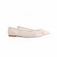 Vinci Shoes Constanza Off-White Petit Pois Ballerinas