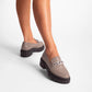 Vinci Shoes Emilia Greige Loafers