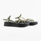 Vinci Shoes Kyoto Military Green Flatforms