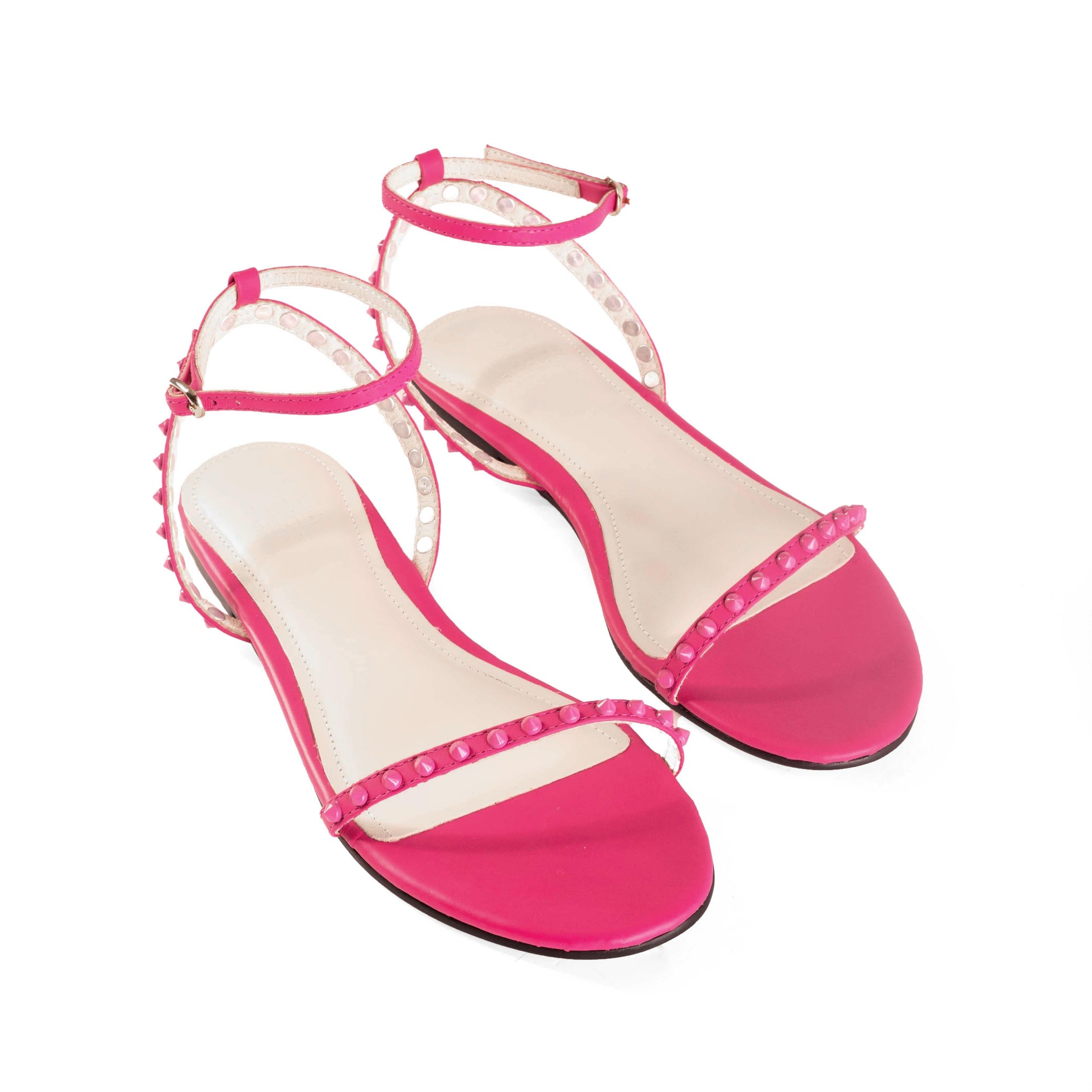 Vinci Shoes Fran Hot Pink Sandals