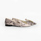 Vinci Shoes Julia Snake Avocado Slippers