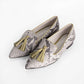Vinci Shoes Julia Snake Avocado Slippers