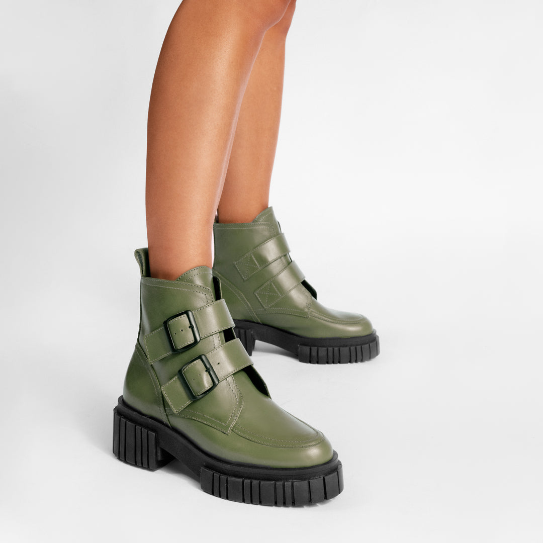 Kelly Military Green Boots