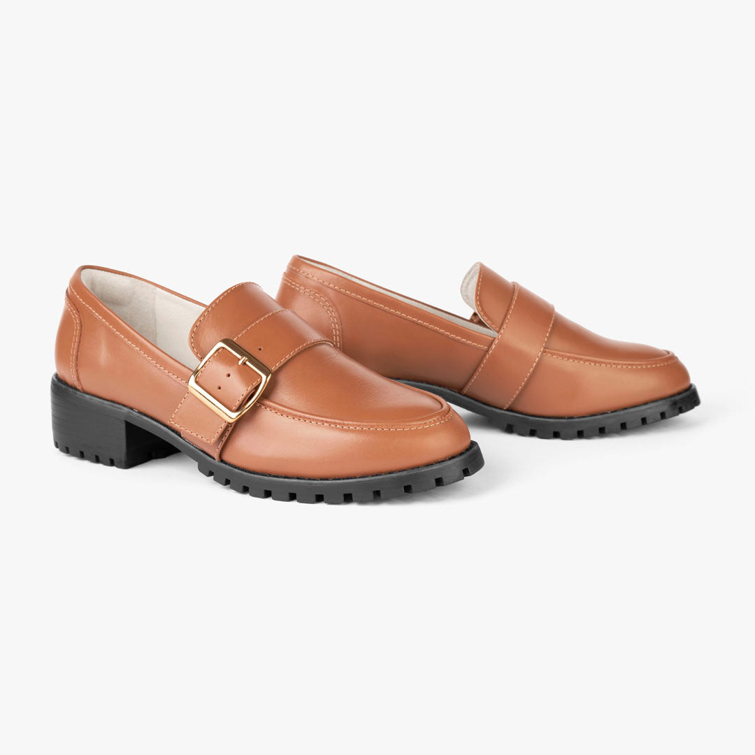 Lorena Camel Loafers