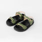 Vinci Shoes Megan Military Green Sandals