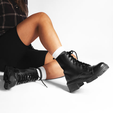 Parker Full Black Combat Boots