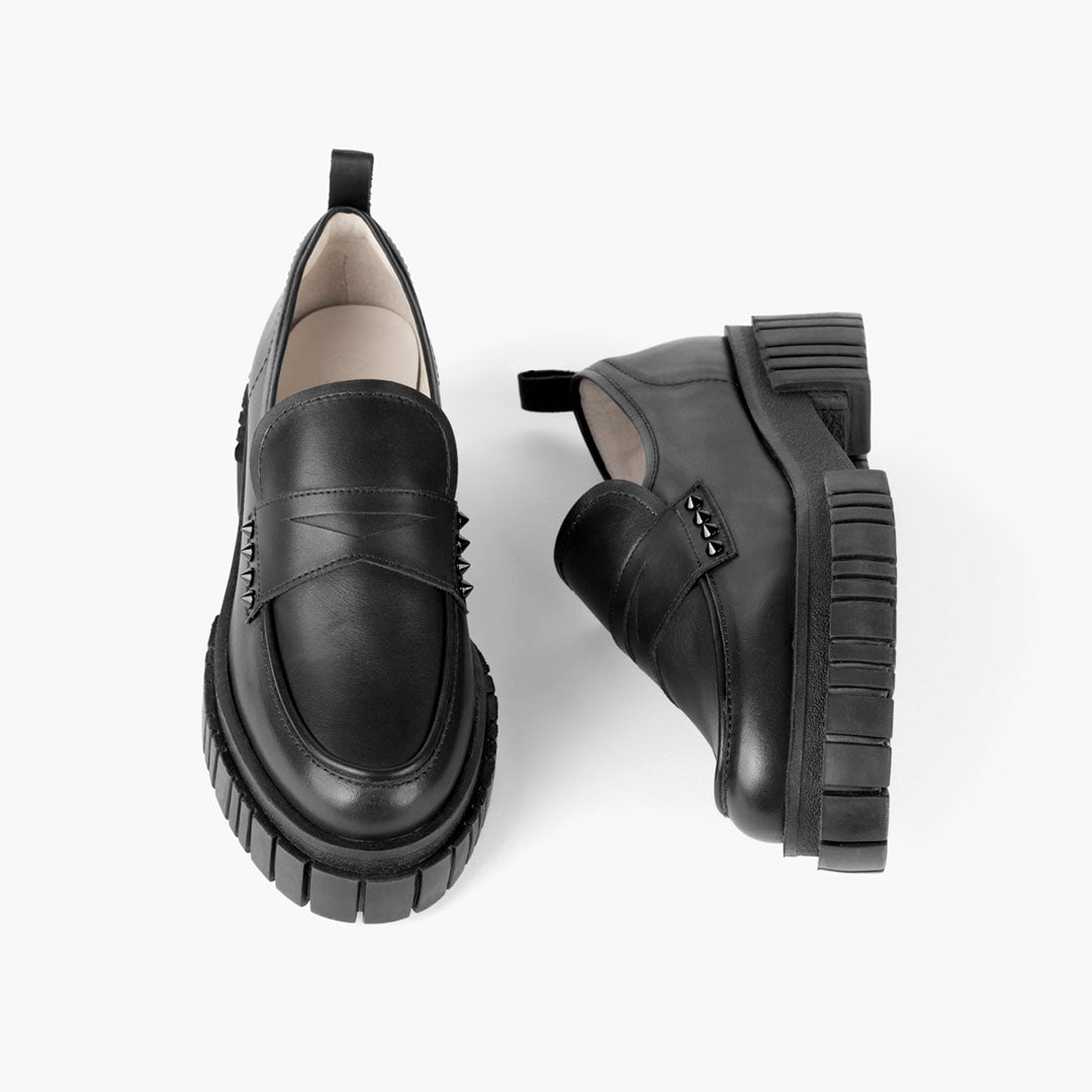 Romana Black Loafers