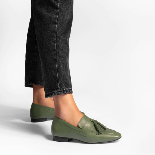 Virginia Military Green Loafers