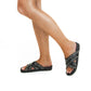 Vinci Shoes Emma Black Onix Studded Sandals