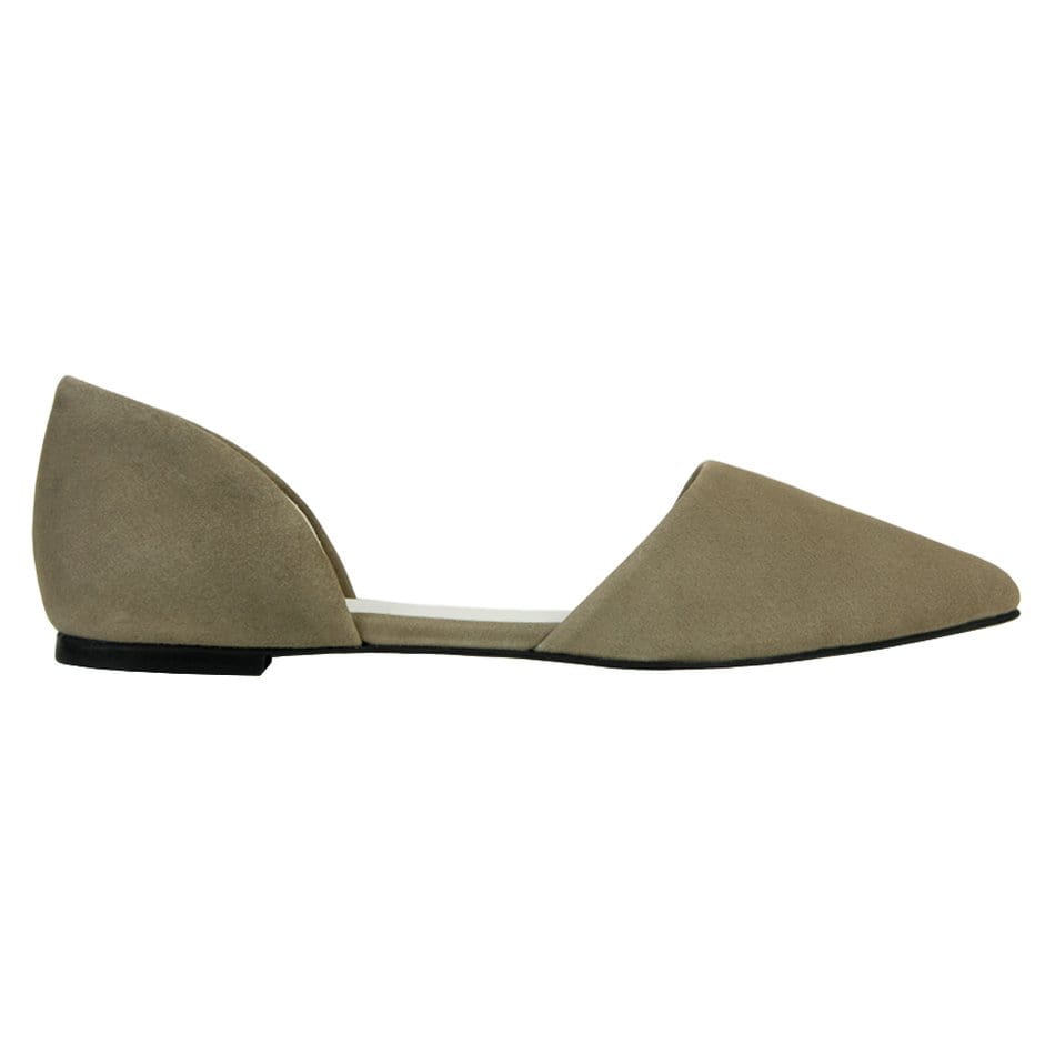 Vinci Shoes Anastasia Taupe Ballerinas