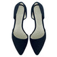 Vinci Shoes Anastasia Navy Blue Ballerinas
