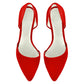 Vinci Shoes Anastasia Red Ballerinas