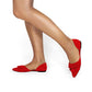 Vinci Shoes Plie Red Ballerinas