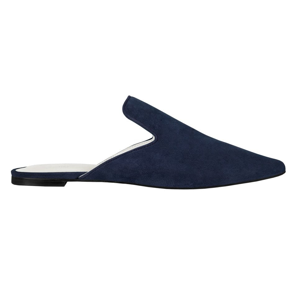 Vinci Shoes 11 [SALE]Pipa Navy Blue Mules