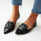 Vinci Shoes Carmela Black Ballerinas