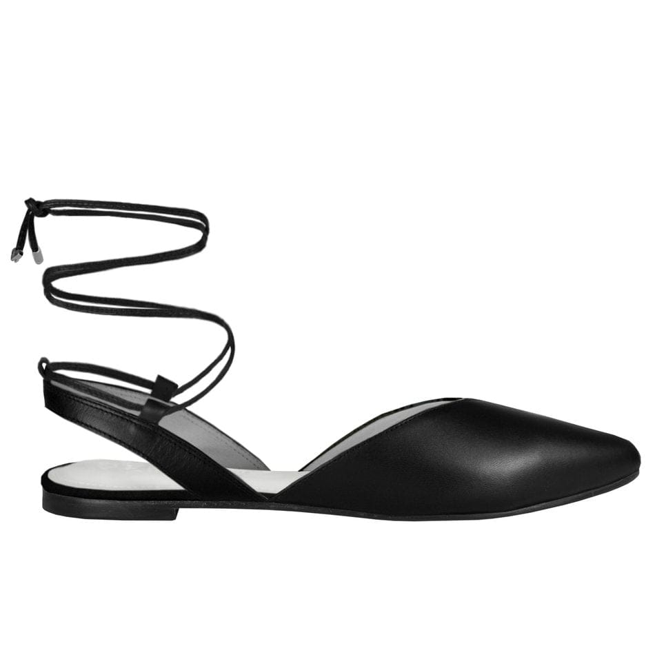 Vinci Shoes Monalisa Full Black Ballerinas