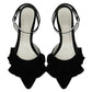 Vinci Shoes Tutu Black Ballerinas