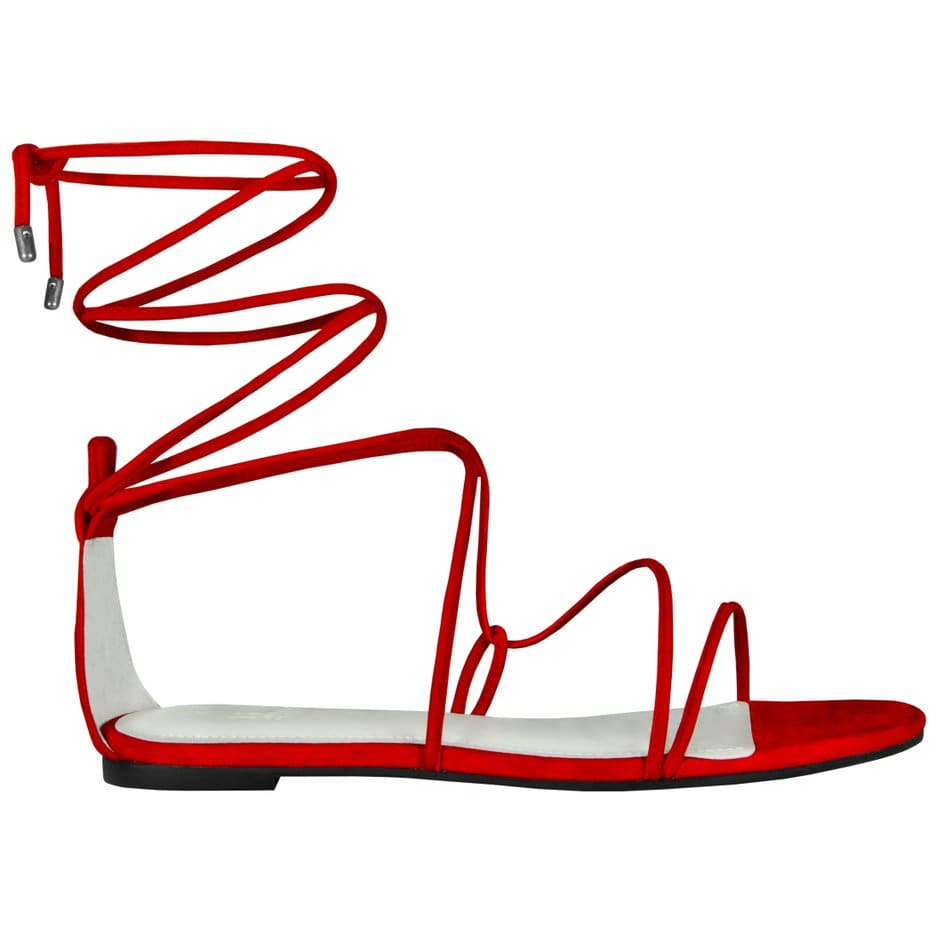 Vinci Shoes Cicy Red Sandals