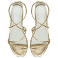 Vinci Shoes Cicy Gold Sandals