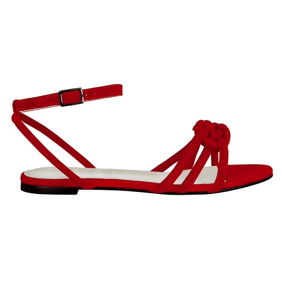 Vinci Shoes Fefa Red Sandals
