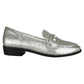 Vinci Shoes Mel Silver Loafers
