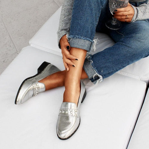 Mel Silver Loafers