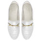 Vinci Shoes Boston White Loafers