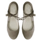 Vinci Shoes Taupe Ballerinas