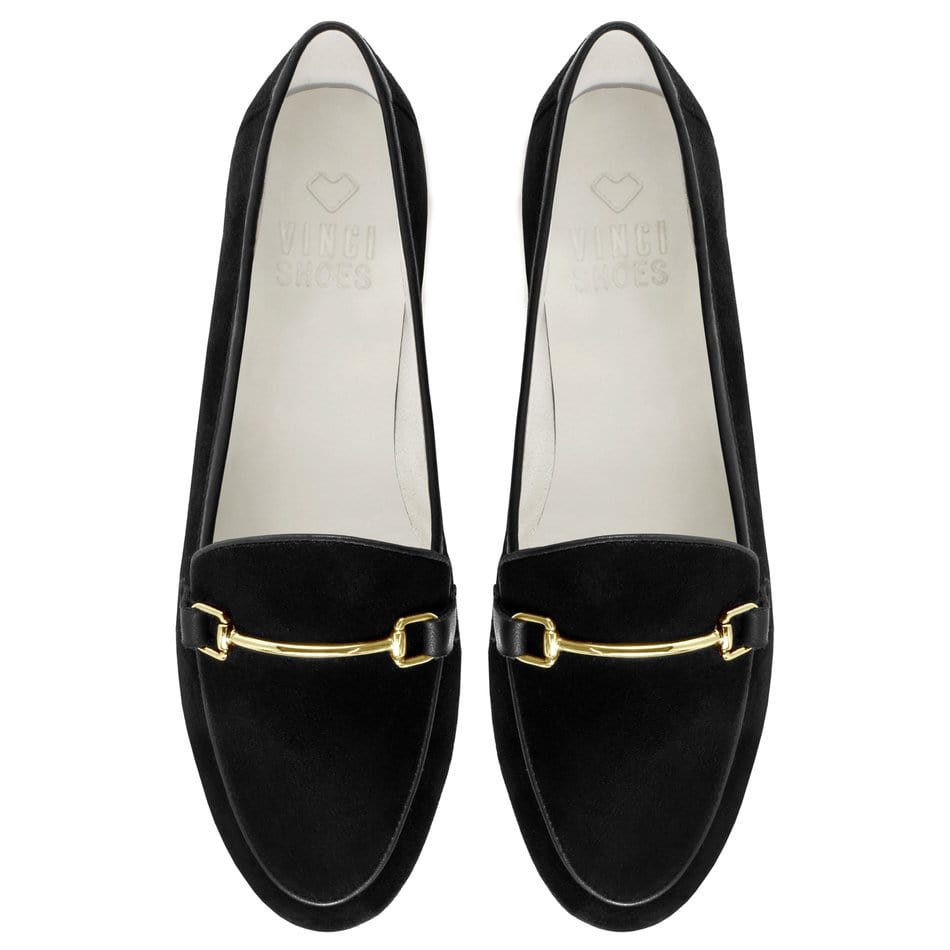 Vinci Shoes Isa Black Loafers